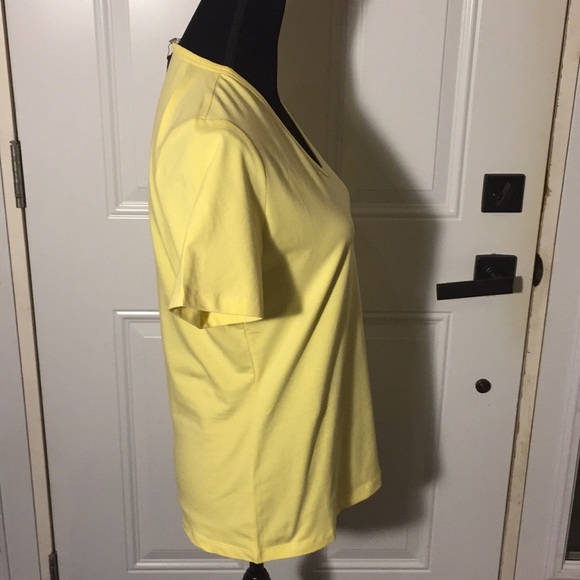 Basic By Yest Yemi Sunshine Yellow T-Shirt Size 10 NWT - Picture 5 of 16